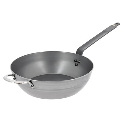 De Buyer Mineral B Carbon Steel Country Fry Pan - 12.5 Diameter 8.9 Cooking