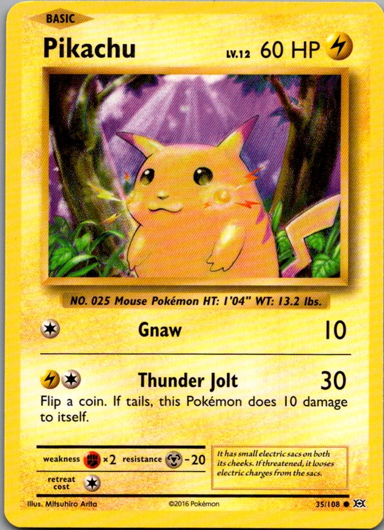 Pikachu Common XY - Evolutions 35/108 NM