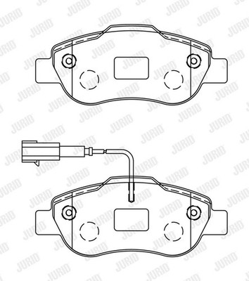 JURID Bremsbelagsatz Scheibenbremse 573266J für FORD FIAT Schachtel KA RU8 TDCi