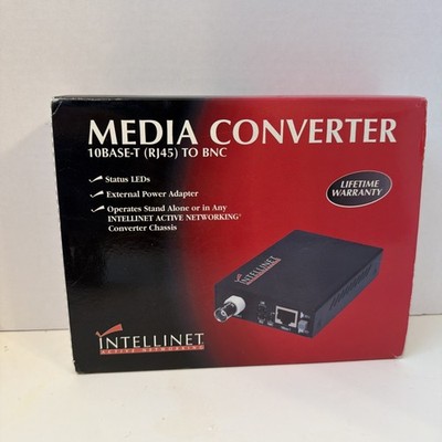 Intellinet BNC RJ45 10Base-T to BNC Media Converter