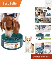 Heated Water Bowl for Outdoor Cats, 2.2L Heated Dog Bowl, Provides Drinkable ...