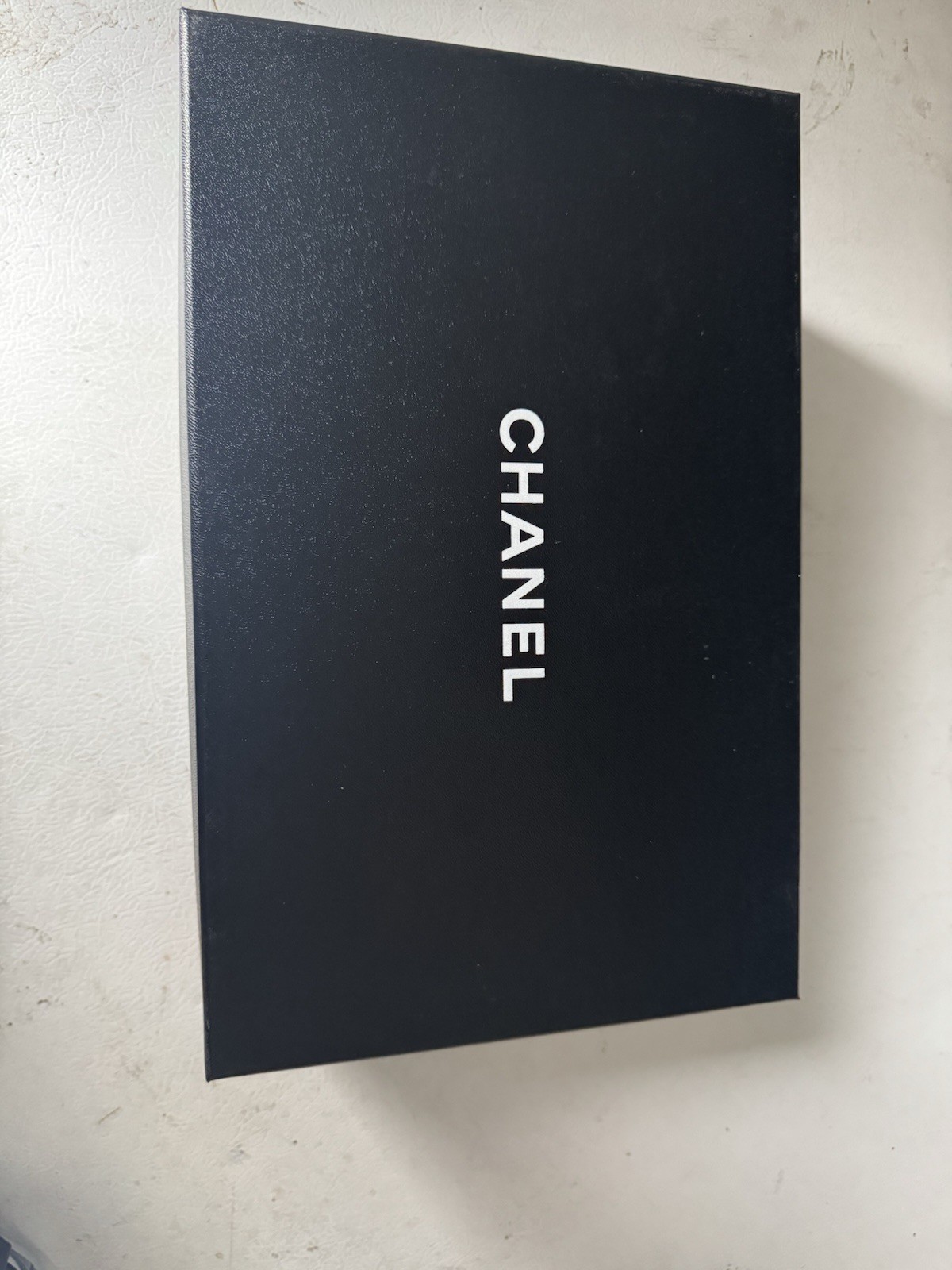 Chanel Empty Large Gift Black Box For Shoes or Accessory 13.5 x 9  x 5