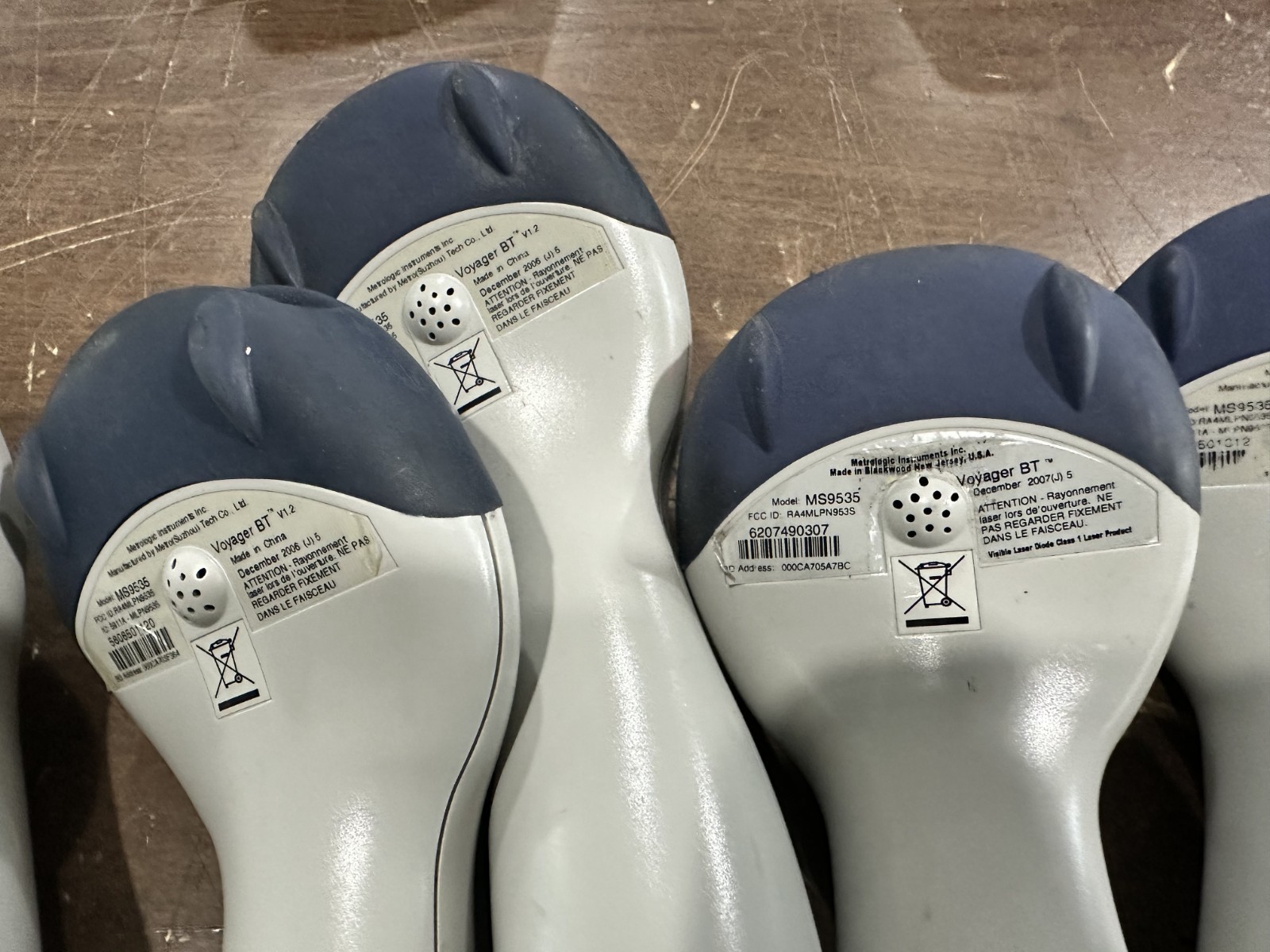 Lot of 6 Metrologic Voyager Bluetooth Scanners MS9535 not tested