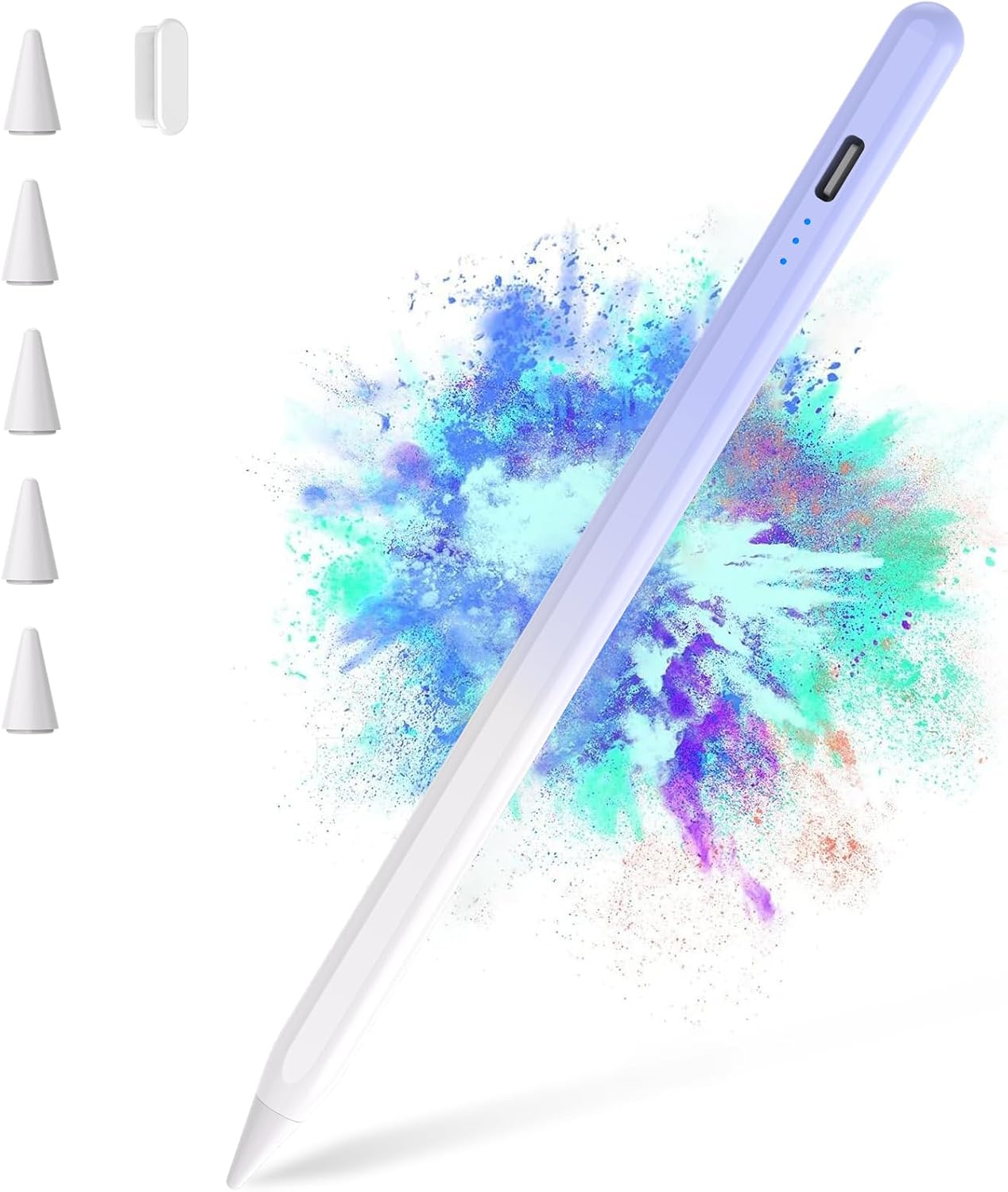 Apple Pencil Stylus for iPad 2018-2024 with Palm Rejection - Works with 8th/9th/10th Gen