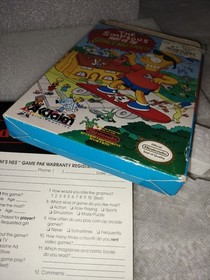 I Simpson Bart vs The Space Mutants NES scatola, manuale, solo inserti - senza gioco.