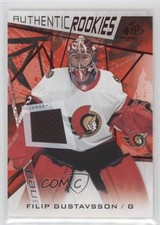 2021 Upper Deck SP Game Used Authentic Rookies Red Jerseys Filip Gustavsson 4j2
