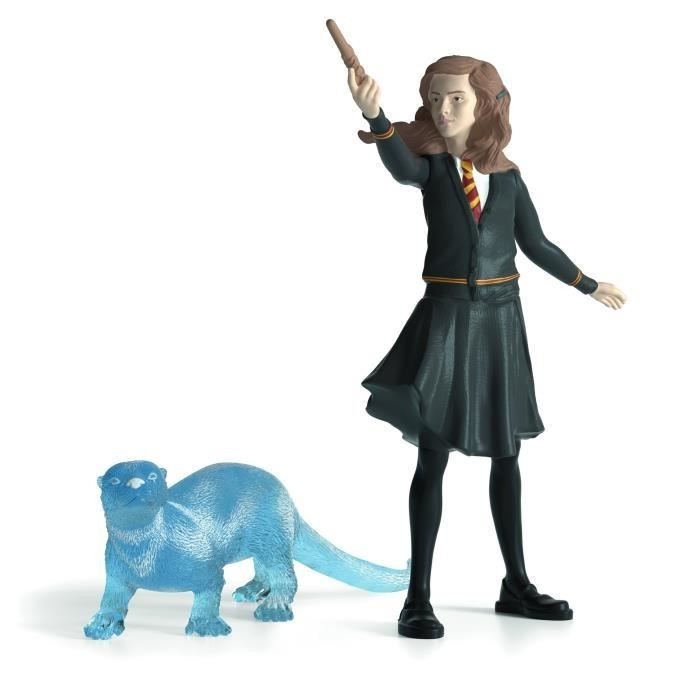 Figurines Hermione et son Patronus au bureau ou dans la chambre de jeu enfant