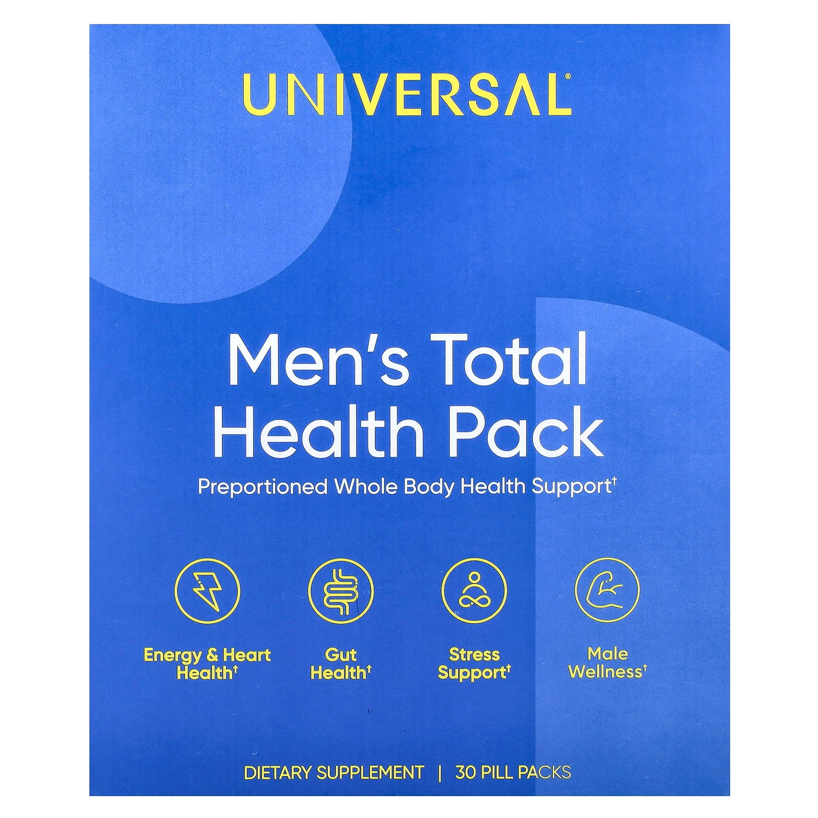 Мужская аптечка Total Health Pack, 30 упаковок таблеток