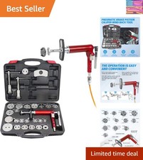 28-Piece Heavy Duty Disc Brake Caliper Piston Compressor Rewind Tool Set Wind...