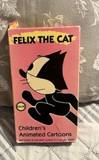 Felix The Cat VHS Tape Used RARE HTF Release Cartoon Blockbuster Rental