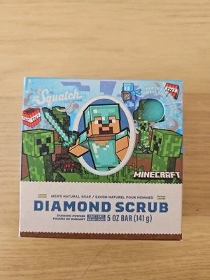 DR. SQUATCH Dr Squatch Minecraft Diamond Scrub Men's Soap 141g