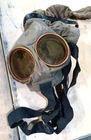 VINTAGE MILITARY GAS MASK WITH HOOD CANVAS BAG TANK HOSE VERY OLD WW1 ERA #3