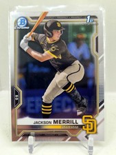 2021 Bowman Chrome 1st Jackson Merrill Base Card Padres ROOKIE RC C2