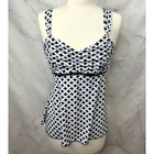 Vintage 90s Y2K Babydoll Blouse Top S Cami Babydoll Whimsigoth Office Geometric