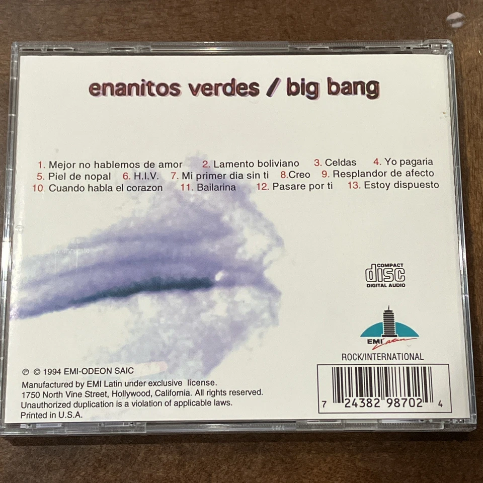 Big Bang by Los Enanitos Verdes (CD, 1995) Foto 2 de 4