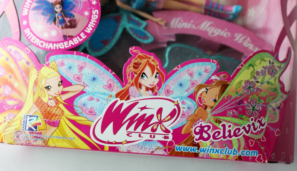 Rare 2010 Winx Club Bloom Believix Mini Magic Moving Wings Witty