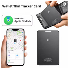Wallet Tracker Card Slim Rechargeable Bluetooth Find My Phone iPhone Compatible