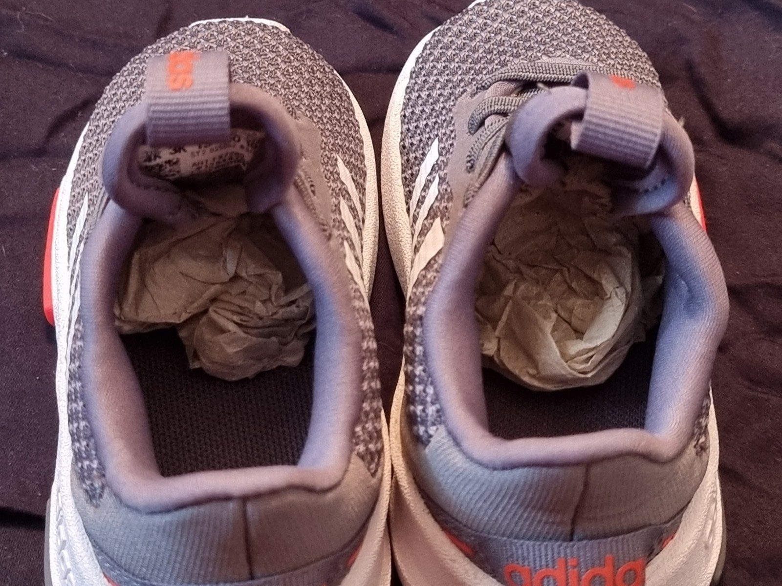 Adidas Shoes Infant 4K Racer TR 2.0 I Running/Walking Grey, White, Dark Orange image 3