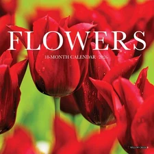 Flowers 2026 7" x 7" Mini Wall Calendar