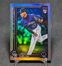 Juan Mejia Rainbow Foil Rookie RC 2025 Topps Update Series Card #US285 Rockies