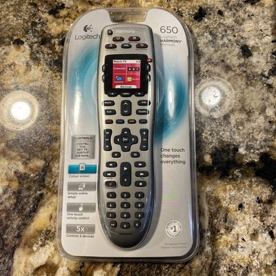 Logitech Harmony 650 NEW SEALED  Universal Remote Control Color Screen Silver 