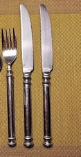 Royal Doulton Deco Dinner Knife, Fork, Spoon 5 Pcs Vintage Rare