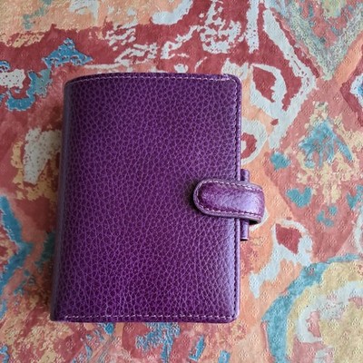 Filofax Mini Finsbury Echtleder Organizer, Farbe Pebbled Raspberry. Gebraucht