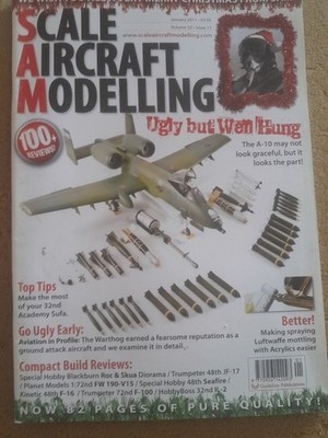SCALE AIRCRAFT MODELLING Magazine January 2011 Vol 32  issue 11 Rare 