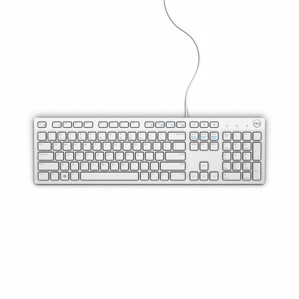 Dell W127159089 0580-ADGM KB216 Keyboard Usb Qwerty Us International White ~E~-image