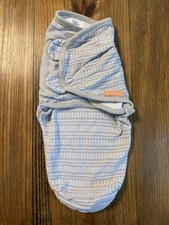 Saco de dormir Swaddle Me pequeño/mediano gris bebé bebé bebé envoltura con abertura en la parte posterior