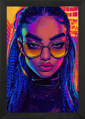 Portrait gerahmtes Wandbild Poster Leinwanddruck Bild