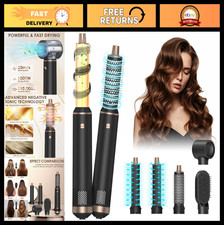 5-in-1 Blow Dryer Brush, Negative Ion Hot Air Styler, Curling Straightening To