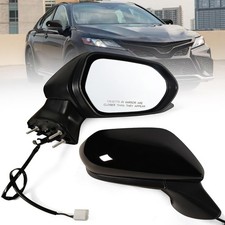 Lqito Right Passenger Mirror 18-24 Toyota Camry Power Glass 8791006800 Black