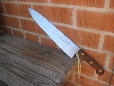1950s Vintage 12'' Blade ** ONTARIO *** 3XL US Military Carbon Chef Knife USA
