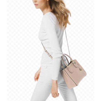 Authentic Michael Kors Mercer Leather Crossbody Soft Pink