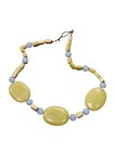 Natural Stone Statement Necklace Green And Blue G2