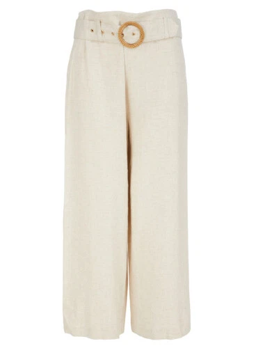 Oasis Beige Trousers for Women