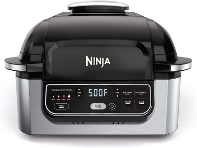 in Ninja Foodi Smart Grill air fryer grill dehydrator roast bake air 