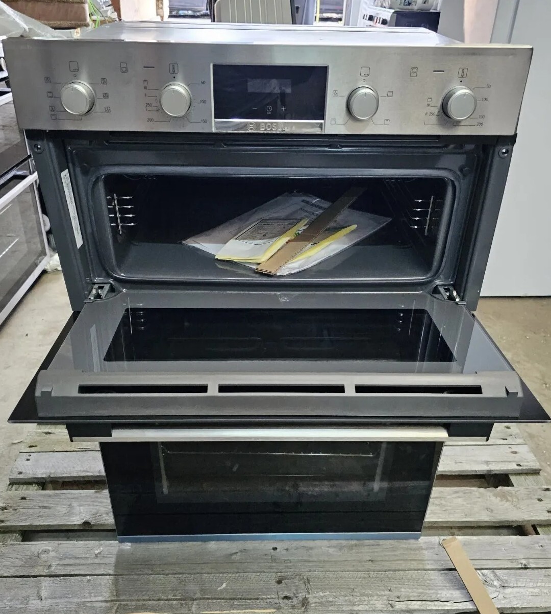 Bosch MBS533BS0B Serie 4 Stainless Steel Electric Double Oven + 2 Year