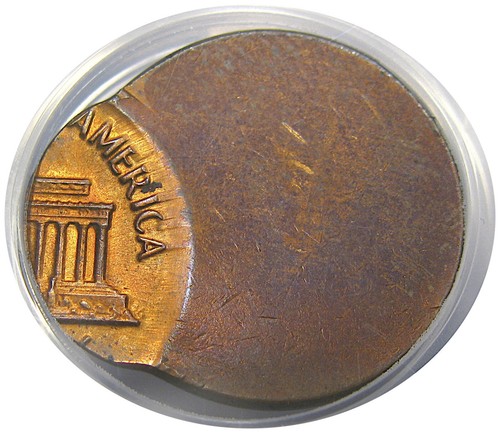 1969-D 1C ANACS MS63RB MINT ERROR LINCOLN ~ 90% OFF CENTER & LOOKS RED! - Picture 4 of 5