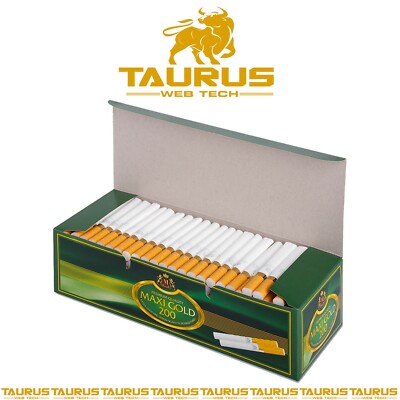 4000x MAXI GOLD Filter Classic TUBES Tips Paper Smoking Fill UK