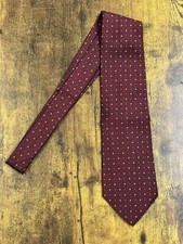Brooks Brothers Red Tie With Multicolor Boxes 100 Silk Men's Necktie 57"