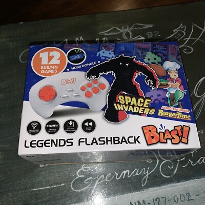 Legends Flashback Blast! Space Invaders BurgerTime 12 Games Plug & Play BNIB