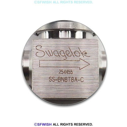 NEW Swagelok SS-BN8T8A-C 316L Stainless Steel High Purity Bellows Sealed Valve - Picture 3 of 3
