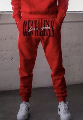 Young & Reckless Red Jogger Sweatpants NWT