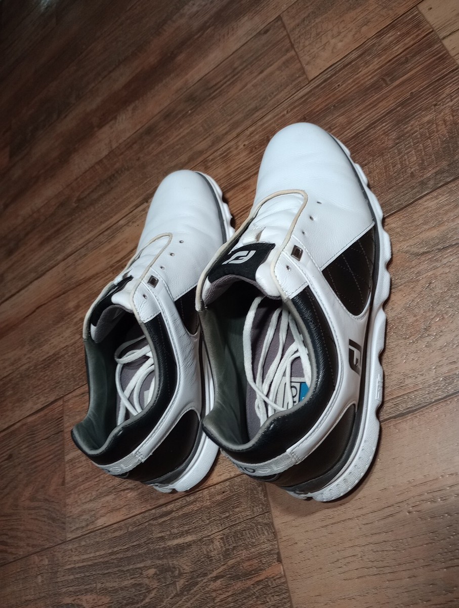 FootJoy Pro SL 53220 Spikeless Golf Shoes White Black Comfort Mens Size 11M FootJoy Pro SL 53220 White/Black Leather Spikeless Golf  main image 3
