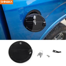 Locking Fuel Gas Filter Tank Door Cap Cover w/ Keys For Ford F150 15-2020 Black