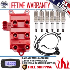 Ignition Coil & Iridium Spark Plug & Wire For Ford Ranger 3.0L 2001-2008 FD498