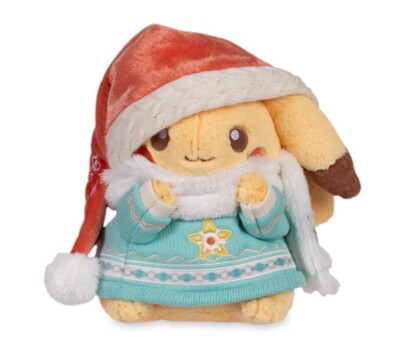Pokemon Pikachu Plüsch 2024 Weihnachten Limited Edition Tolles Geschenk  Sofort Versandfertig