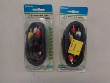 PHILMORE VCK83T PAIR OF (2) STEREO A/V CABLES 3'